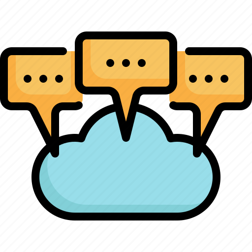 Cloud, communication, speaking, conversation icon - Download on Iconfinder