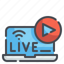 live, computer, laptop, streaming, multimedia, communication, monitor