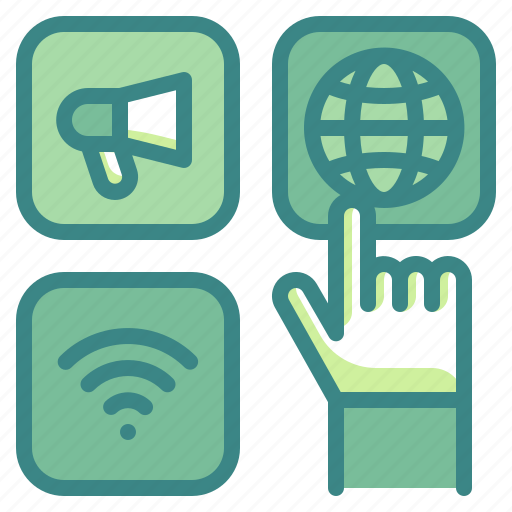 Communicate, choose, application, internet, communications, worldwide, megaphone icon - Download on Iconfinder