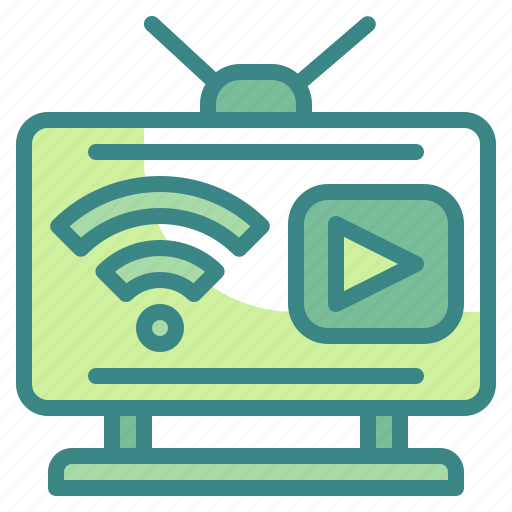 Television, smart, tv, multimedia, internet, connection, wifi icon - Download on Iconfinder