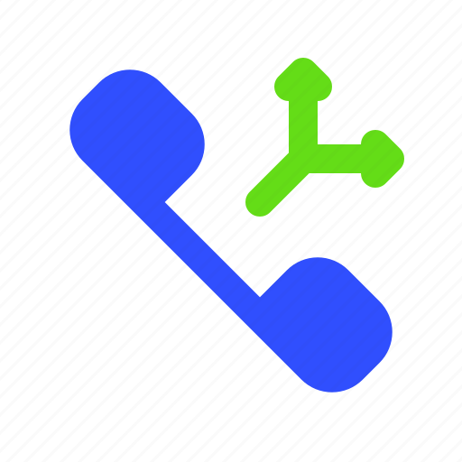 Call, split, telephone, communication, interaction, phone icon - Download on Iconfinder