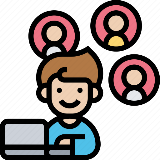 Meeting, conference, video, call, online icon - Download on Iconfinder