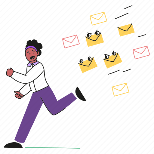 Spam, mail, message, email illustration - Download on Iconfinder