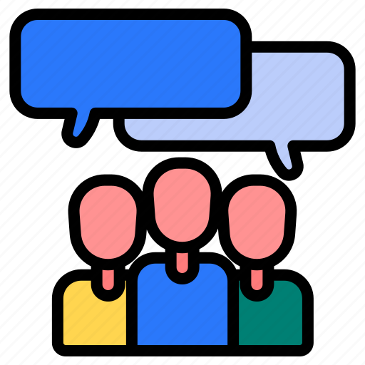 People, team communication, group communication, communicate, discussion icon - Download on Iconfinder