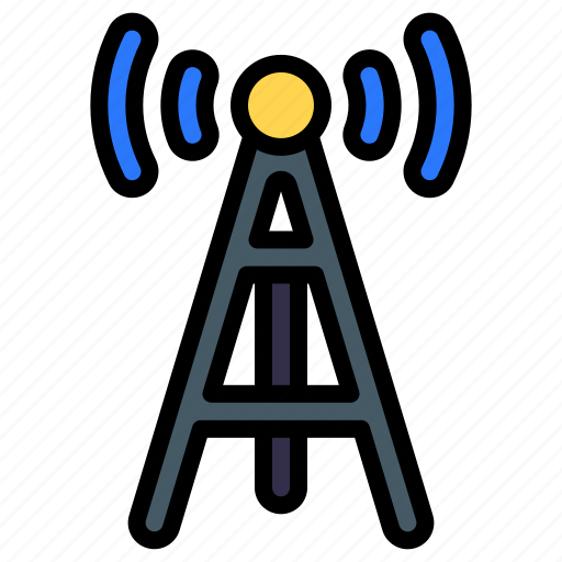 Antenna, signal, tower, connection, communication icon - Download on Iconfinder
