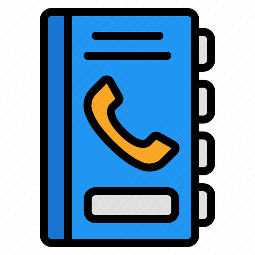 Contact, book, phone, telephone, call, communication, interaction icon - Download on Iconfinder