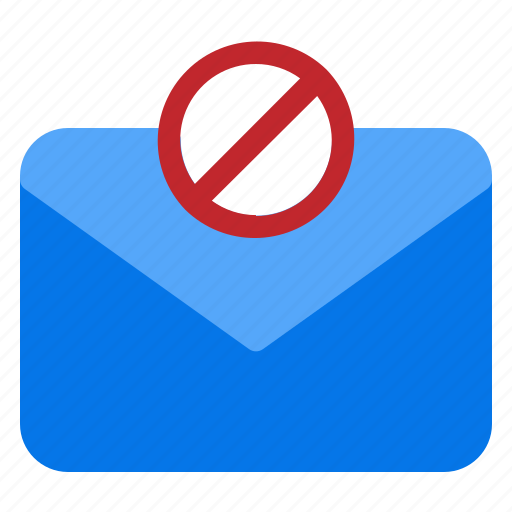 Block, message, envelope, mail, cancel icon - Download on Iconfinder