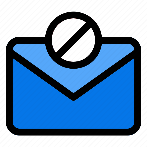 1, block, message, envelope, mail, cancel icon - Download on Iconfinder