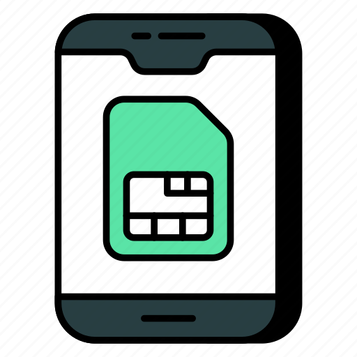 Mobile sim, phone sim, sim card, microchip, smartphone sim icon - Download on Iconfinder