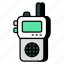 walkie talkie, phone communication, portable mobile, portable phone, wireless phone, police phone 