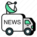 news van, media van, automobile, automotive, transport