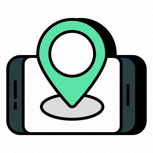 Mobile location, mobile direction, mobile gps, mobile navigation, location app icon - Download on Iconfinder
