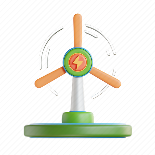 Windmill, technology, iot, digital, business, network, internet 3D illustration - Download on Iconfinder