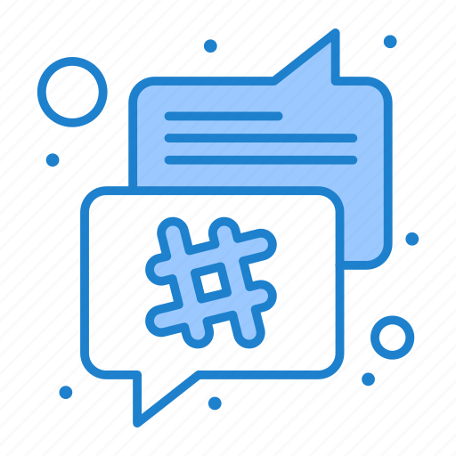 Conversation, tag, hashtag, chat, speech, bubble icon - Download on Iconfinder