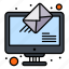 mail, online, receive, send 