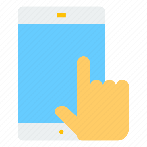 Hand, iphone, phone, smartphone, touch icon - Download on Iconfinder