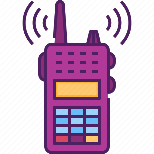 Communication, device, mobile, phone, radio, transceiver, walkie talkie icon - Download on Iconfinder