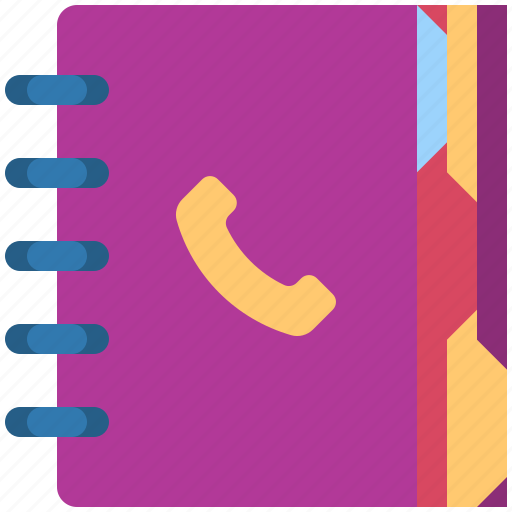 Address book, contact book, contact list, contacts, directory, phone, phone book icon - Download on Iconfinder