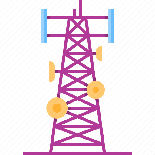 Antenna, cell tower, signal, signal tower, tower, transmitter, wireless icon - Download on Iconfinder