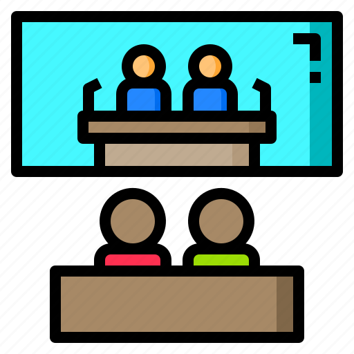 Conference, conversation, meeting, multimedia, music, teamwork, video icon - Download on Iconfinder