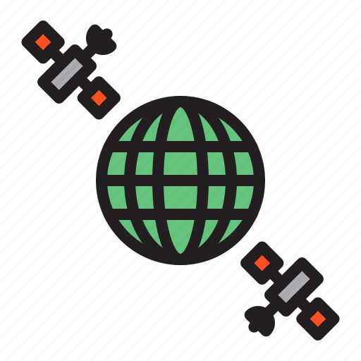 Satellite, world, communication, connection icon - Download on Iconfinder