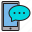 box, chat, mobile, communication 