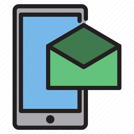 Mail, mobile, communication, connection icon - Download on Iconfinder