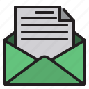 document, mail, open, communication