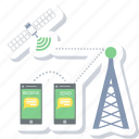 communication, satellite, chat, cloud, connection, mobile, network