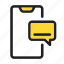 communication, device, message, smartphone, technology icon 
