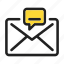 bubble, chat icon, communication, mail, message 