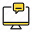 chat, communication icon, computer, mail, message 