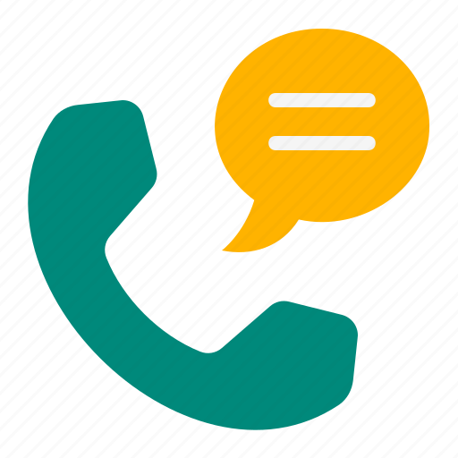 Phone, tell, call, telephone, call center, speech bubble icon - Download on Iconfinder