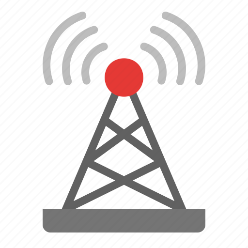 Broadcast, antenna, tower, radio, signal, connection icon - Download on Iconfinder