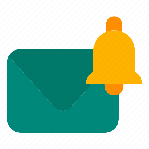 Email, notification, alert, mail, message, envelope, bell icon - Download on Iconfinder