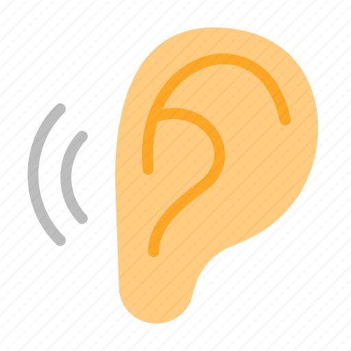 Listen, listening, perception, ear, hearing, noise icon - Download on Iconfinder
