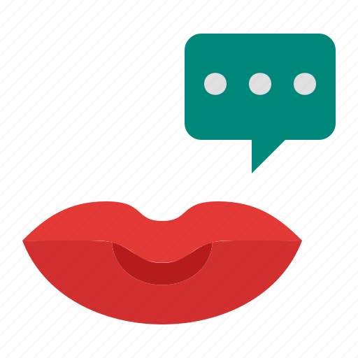 Chat, message, mouth, speak, talk, speech bubble icon - Download on Iconfinder