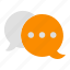 dialogue, conversation, message, talk, speech bubble, chat box 