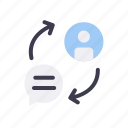 chat, communication, message, talk, bubble, people, exchange