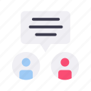 chat, communication, message, talk, bubble, people, friend