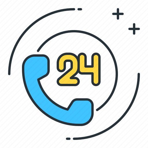 Support, 24 hours, call, help icon - Download on Iconfinder