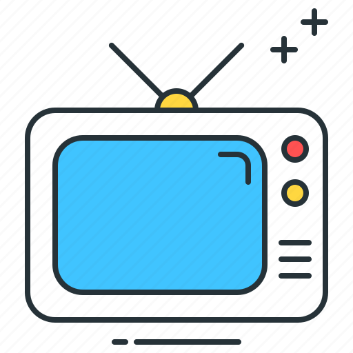 Television, broadcast, media, retro, tv icon - Download on Iconfinder