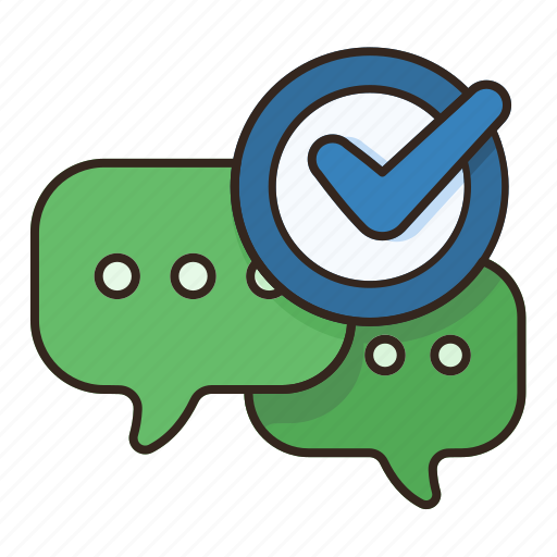 Approved, chat, communication, message, talk icon - Download on Iconfinder