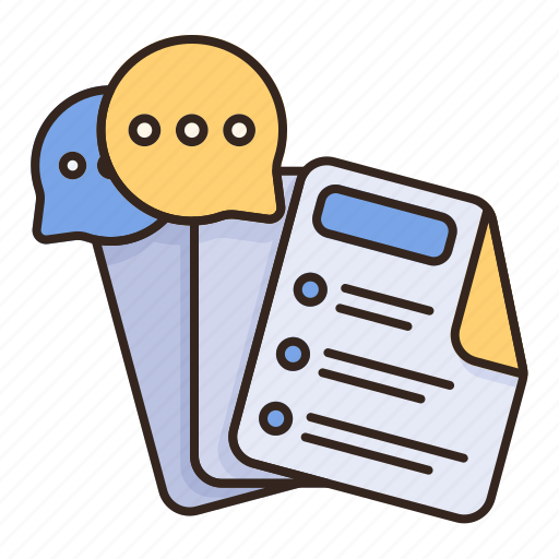 Chat, communication, file, bubble, document icon - Download on Iconfinder
