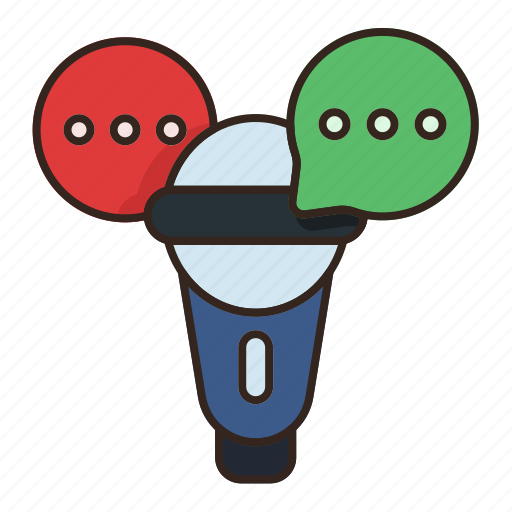 Communication, mic, podcast, talk, message, speech icon - Download on Iconfinder