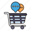 basket, cart, payment, price, shopping, communication, chat 