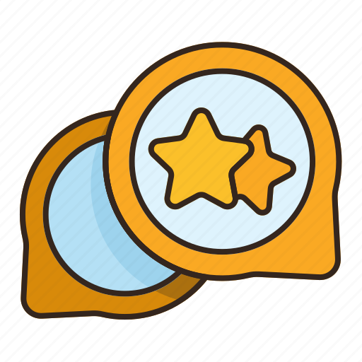 Bubble, chat, communication, message, star, talk icon - Download on Iconfinder