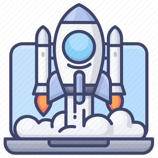 Computer, rocket, start, startup icon - Download on Iconfinder