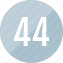 number, track, 44