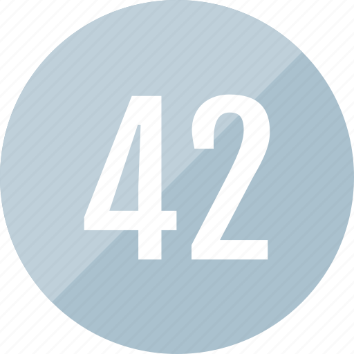 42, number, track icon - Download on Iconfinder